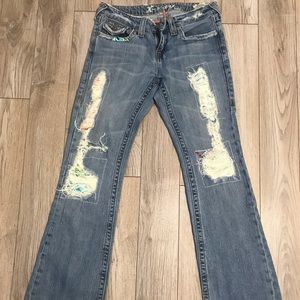 X ray ripped jeans size 27